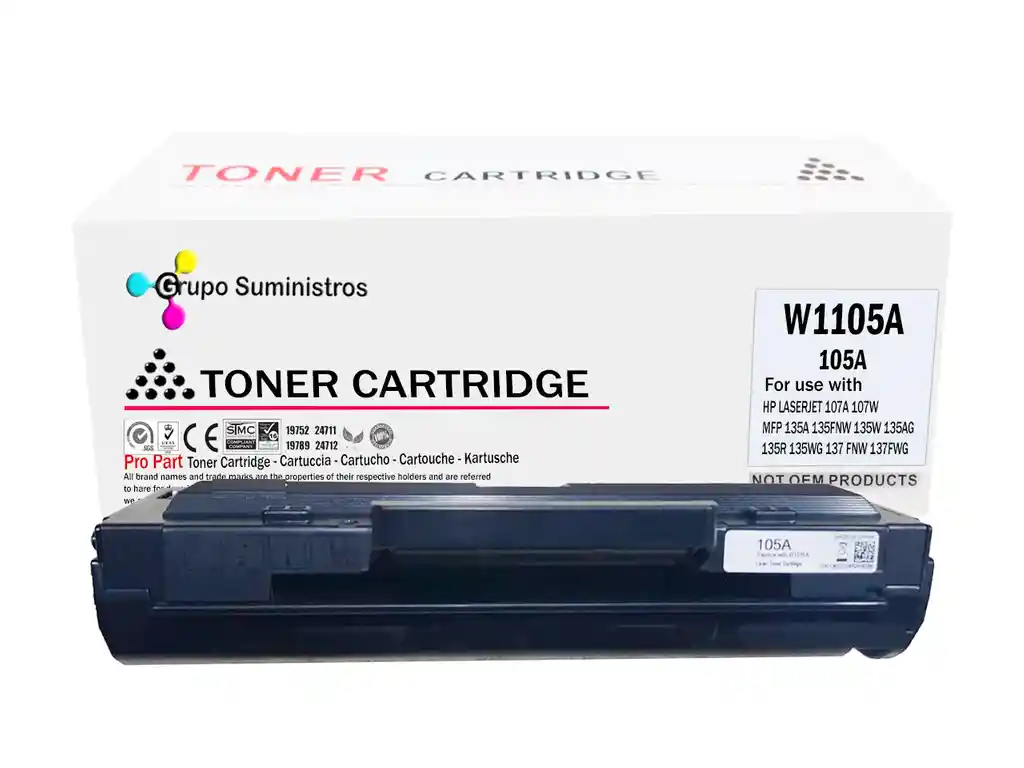 Toner 105a Generico Para Impresoras 107w 135w 137w Sin Chip