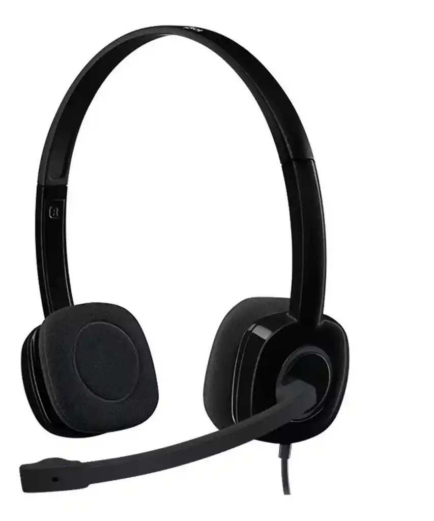 Auriculares Logitech H151 Con Micrófono Color Negro