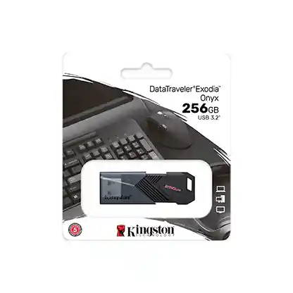 ⭐ Memoria Usb Kingston 256 Gb Exodia Onyx, Flash Usb Gen 3.2⭐