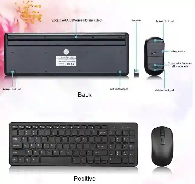 Combo Teclado Mouse Inalámbrico Gkm520