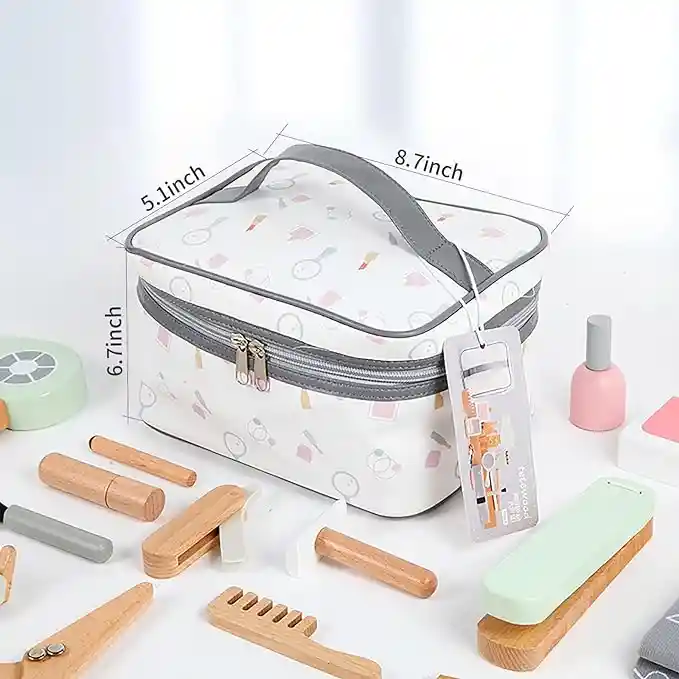 Bolso De Peluquería De Madera Para Niñas Y Niños