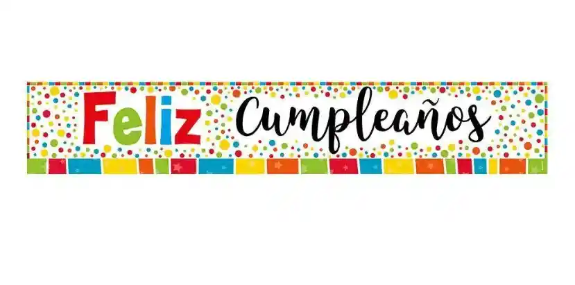 Cartel Jumbo Metalizado Feliz Cumpleaños Multicolor 165cm Sempertex