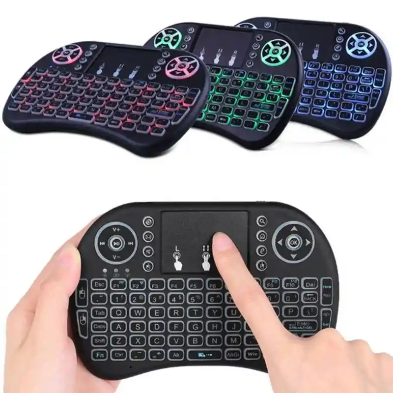 Mini Teclado Inalambrico + Touchpad Smart Tv