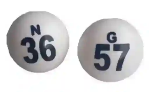 Balotas Por Unidad Para Juego De Bingo Profesional