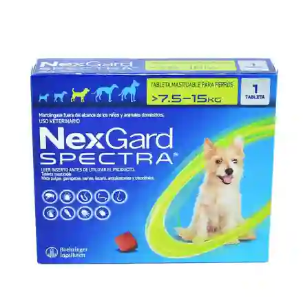 Nexgard Spectra 7 A 15 Kg Nexgard Desparasitante Externo E Interno Antipulgas Y Antigarrapatas