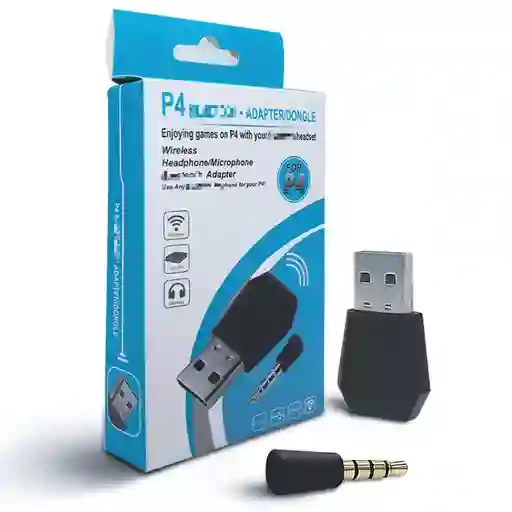 Adaptador De Audio Inalámbrico 4.0 Para Ps4 Receptor Gamepad Auriculares Host Kit3c