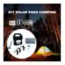 Kit Panel Solar Radio Portátil Bluetooth+4 Bombillos+lampara