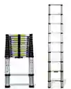 Escalera Plegable Telescópica Aluminio Retráctil 9 Pasos 2,9 Metros