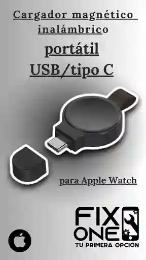 Cargador Para Apple Watch Magnético Tipo C