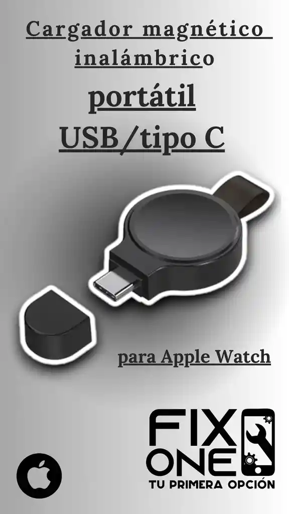 Cargador Para Apple Watch Magnético Tipo C