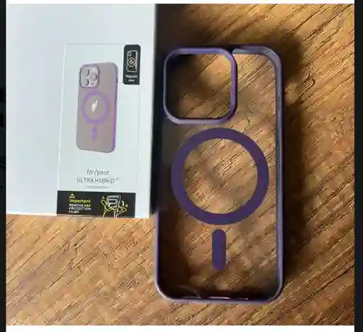 Estuche Magsafe Spigen Morado Iphone 15 Pro