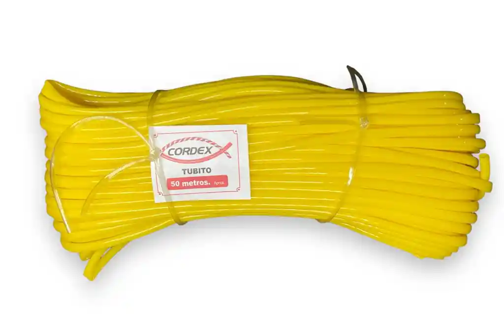 Tubito Mimbre En Pvc Amarillo X 50metros