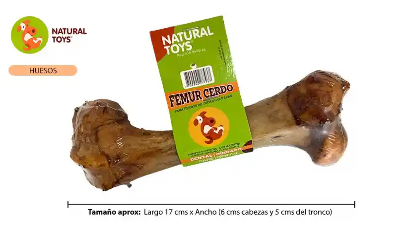 Hueso Femur De Cerdo Deshidratado
