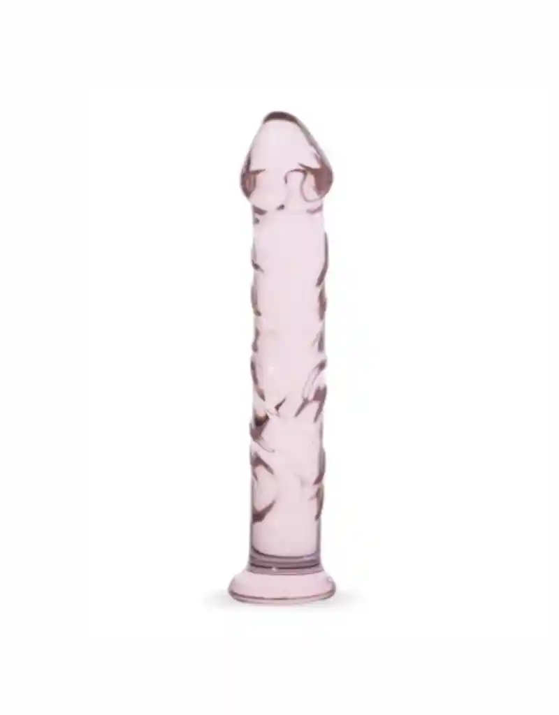 Dildo De Vidrio Kyle Rosado De 18cm