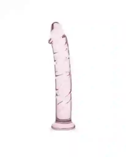 Dildo De Vidrio Kyle Rosado De 18cm