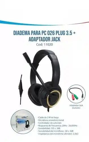 Diadema Para Pc Unitec 026 Eco