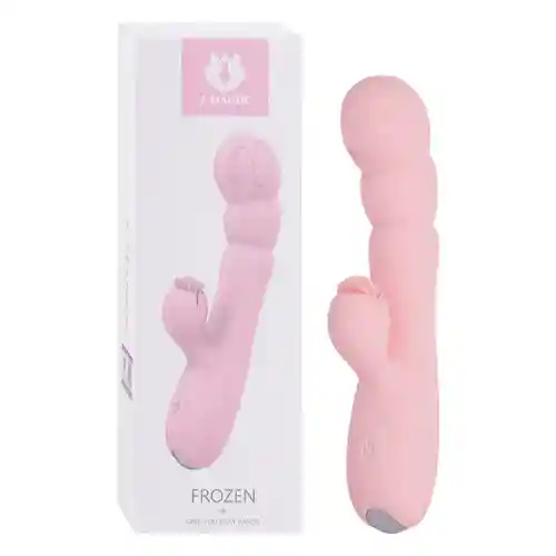 Vibrador Doble Estimulación Frozen Rose