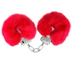 Esposas Con Peluche Fur Love Cuffs Juego Erotico Color Rojo