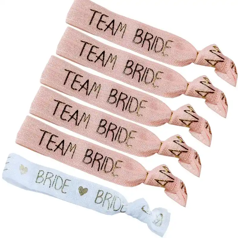 Manillas Estampadas Team Bride X6 Und