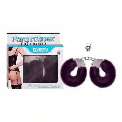 Fetish Pleasure Fluffy Handcuffs Purple