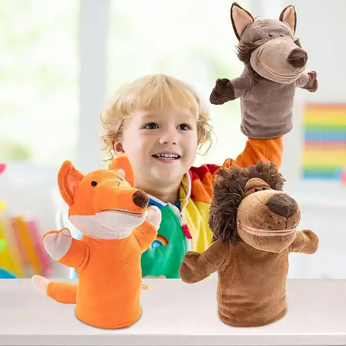 Títeres De Mano Marionetas En Peluche De Animales Para Niños