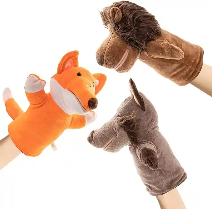 Títeres De Mano Marionetas En Peluche De Animales Para Niños