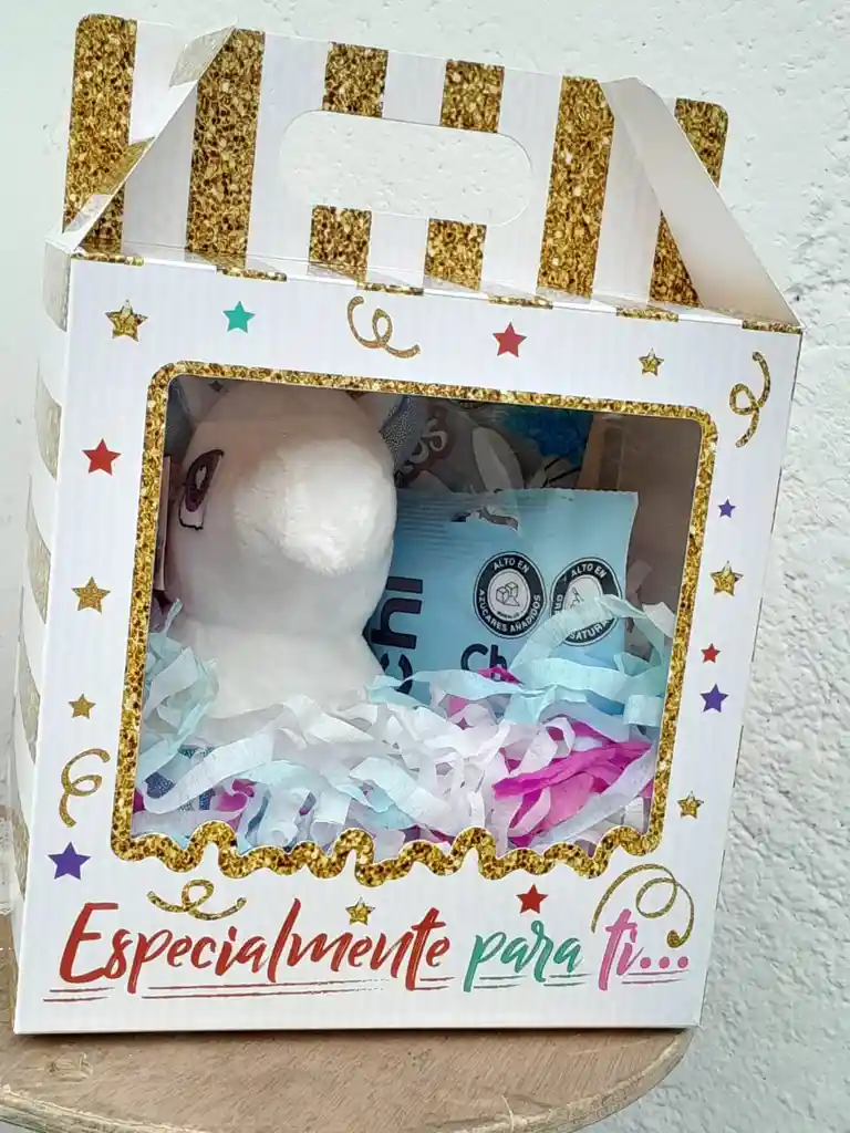 Caja Con Unicornio Con Dulces Bianchi