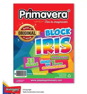 Block Iris Carta 80grs 35 Hojas Primavera