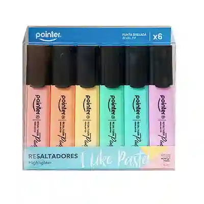 Resaltadores Pastel X 6 Pointer