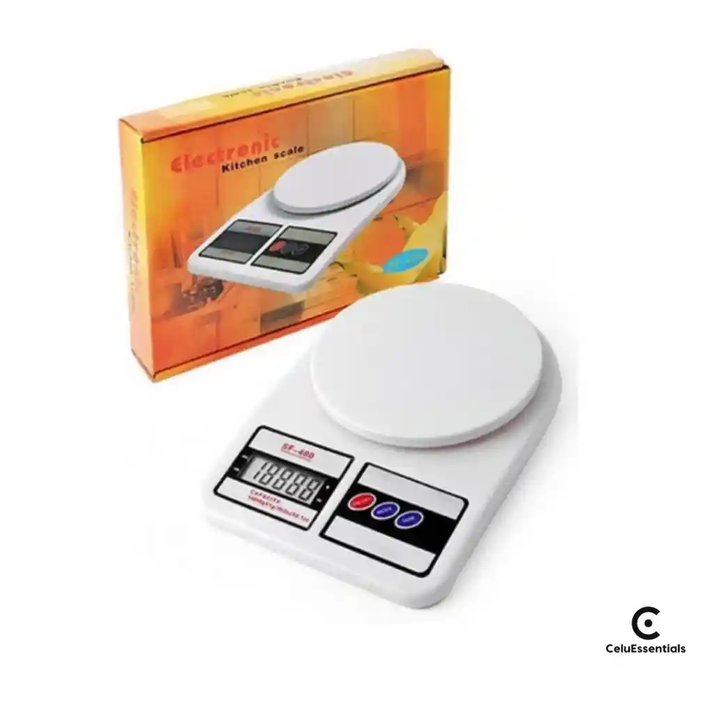 Balanza Gramera De Cocina Digital Sq Cozinha Sf-400 Pesa Hasta 10kg Blanca