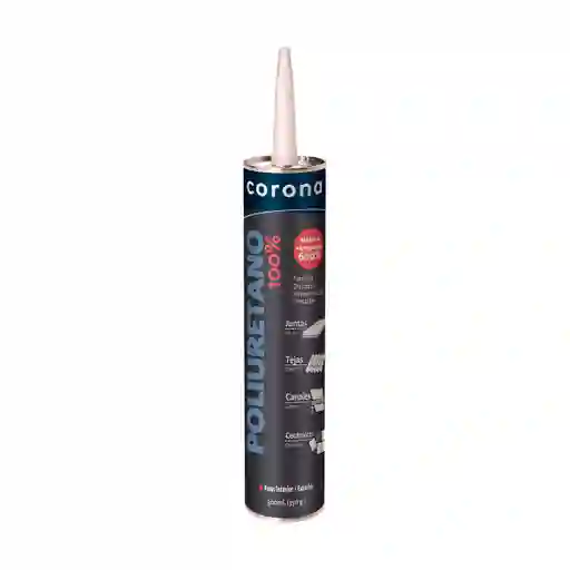 Sellador Adhesivo Poliuretano Blanco Corona X 300ml