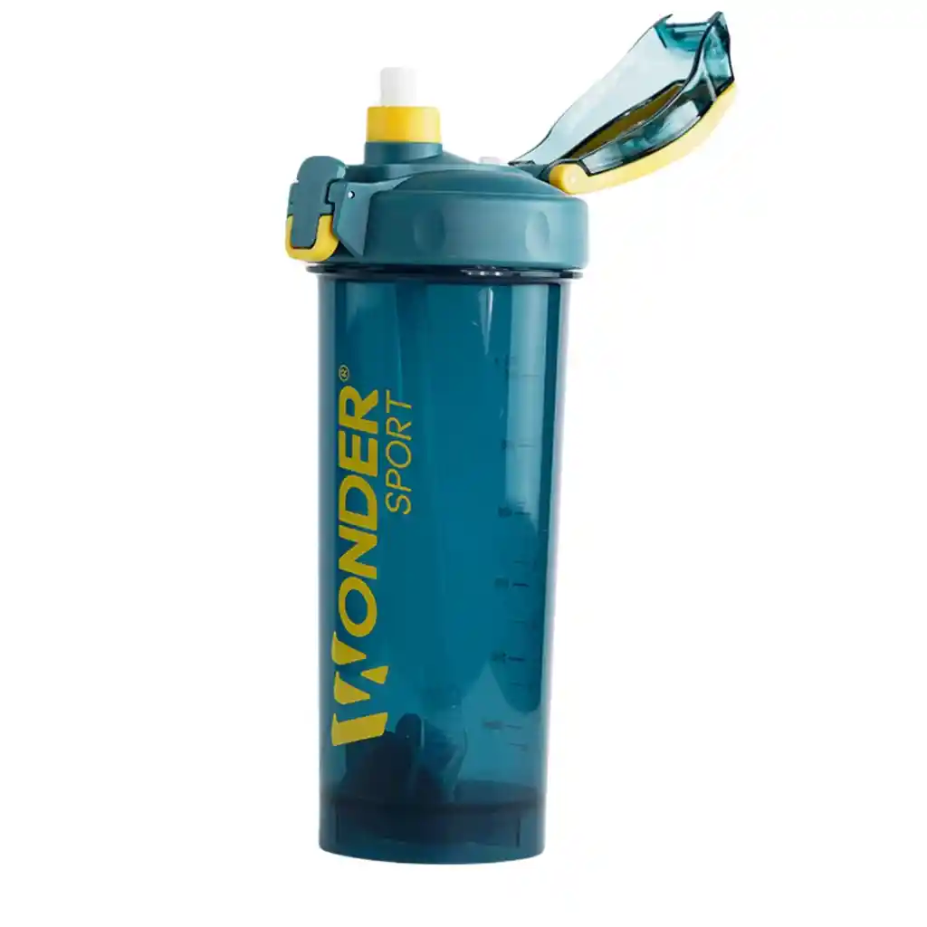 Termo Proteína Mezclador Shaker 800ml - Azul - Wonder