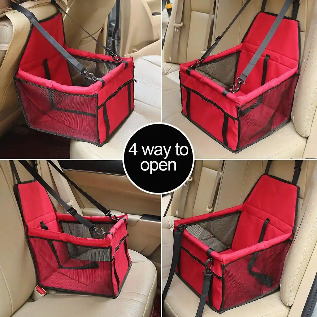 Silla De Carro Para Mascotas - Rojo