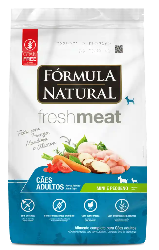 Formula Natural Alimento Seco Para Cachorro Fresh Meat Caes Filhotes Mini Y Pequeño Pollo * 2.5 Kg