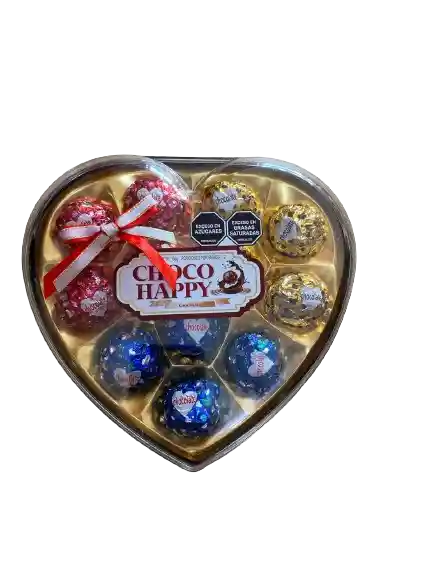 Chocolates En Forma De Corazon Tipo Regalo Choco Happy Surtido X 12 Unidades