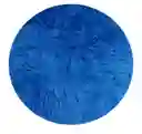 Cojín Decorativo Peludo En Felpa Azul Rey
