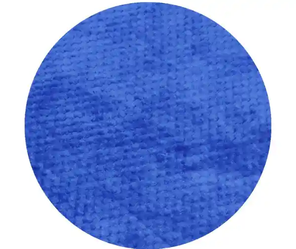 Cobija Térmica Manta Tela Piel De Conejo Con Textura Piña Azul Rey