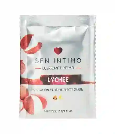 Lubricante Caliente Electrizante Sabor A Lychee 7ml - Sen Intimo