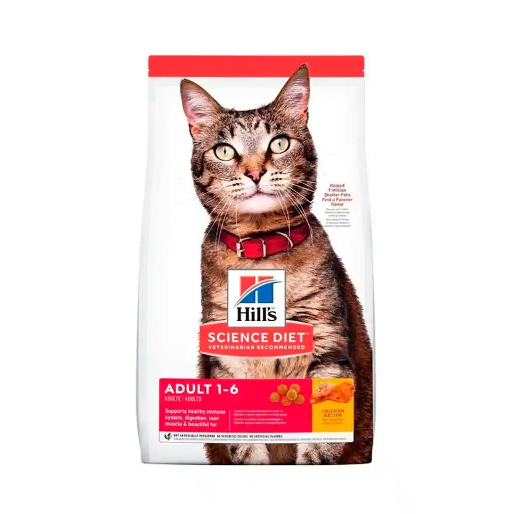 Alimento Para Gato Hills Adulto 1-6 Pollo 4lb