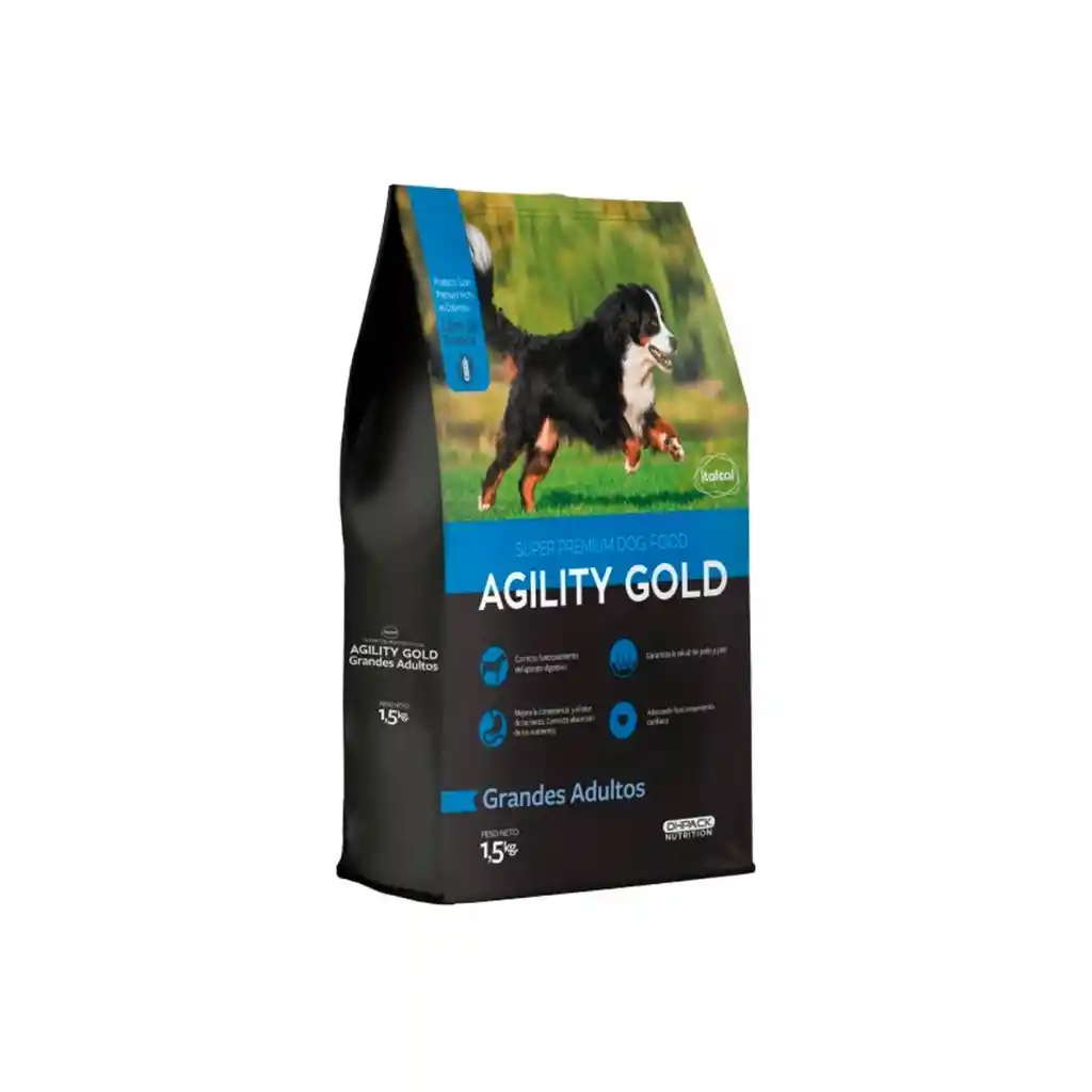 Alimento Para Perro Agility Gold Grandes Adultos 1,5kg