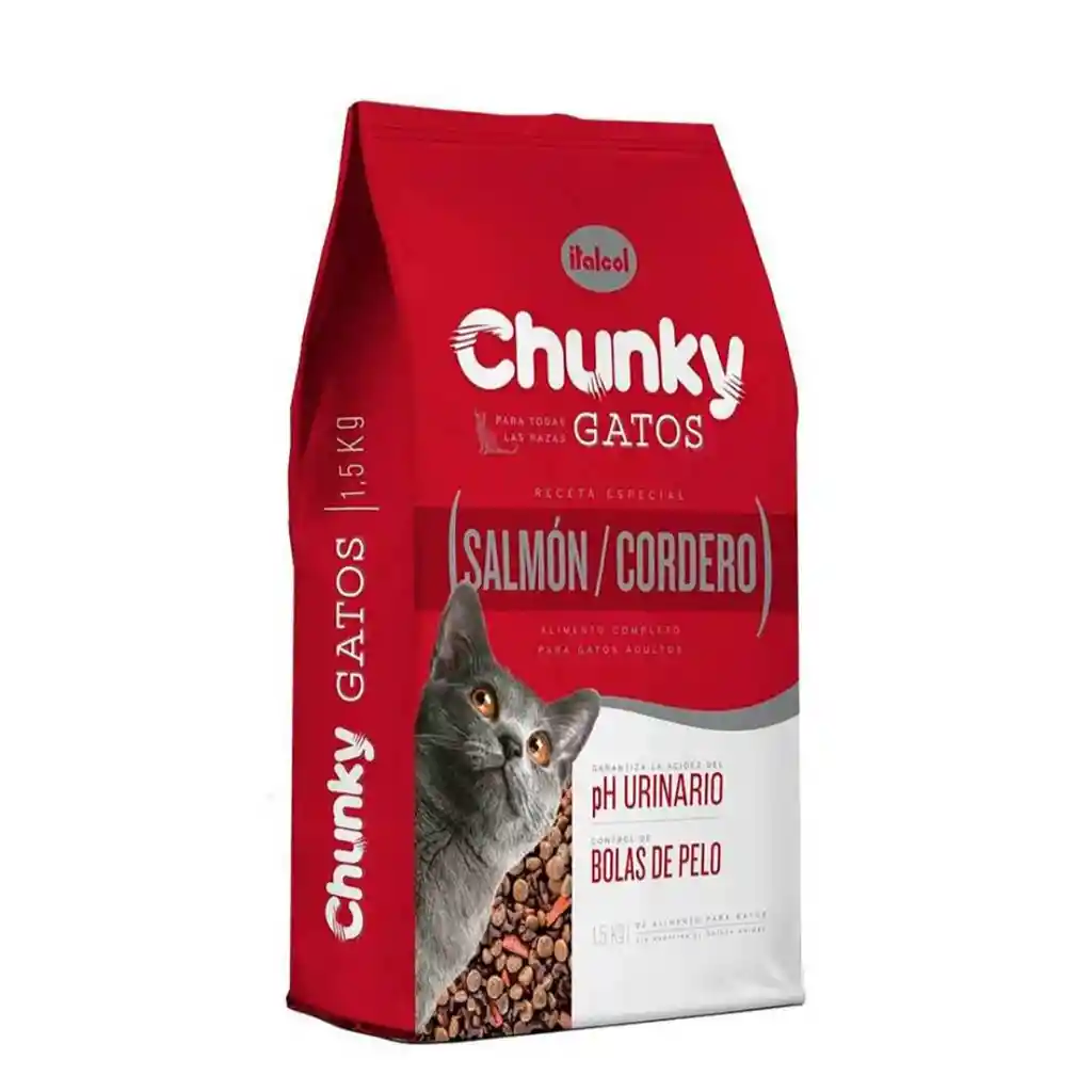 Alimento Para Gato Chunky Salmón Y Cordero 1,5kg