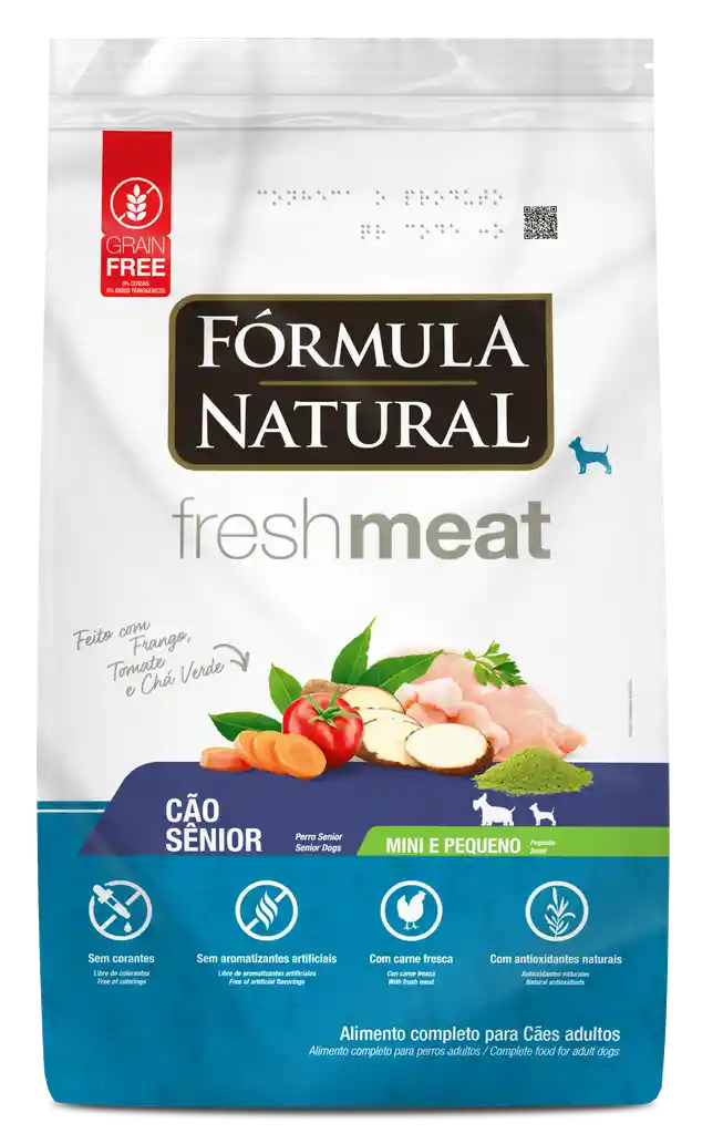 Formula Natural Alimento Seco Para Perro Fresh Meat Caes Senior Porte Mini Y Pequeño Pollo * 2.5 Kg