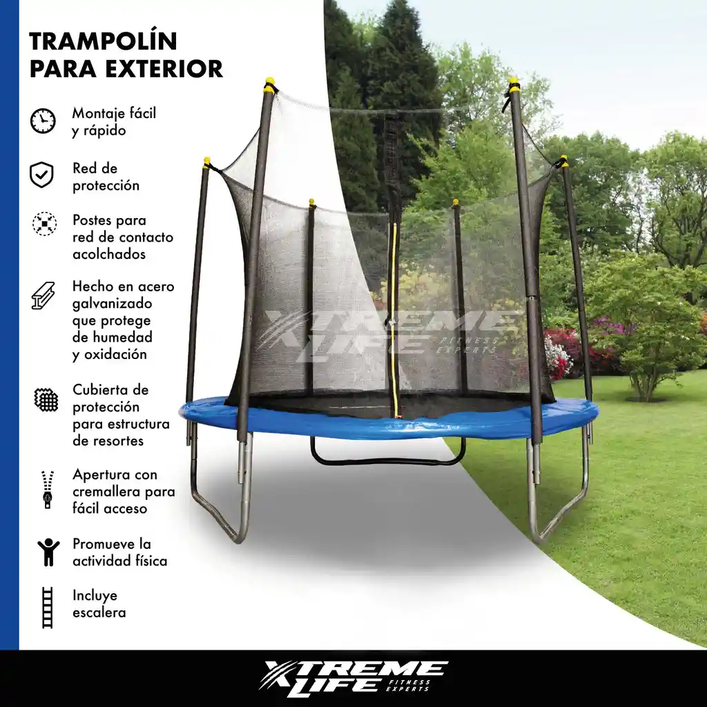 Trampolin Saltarin 2.45 Mts Para Niños Con Malla Eventos