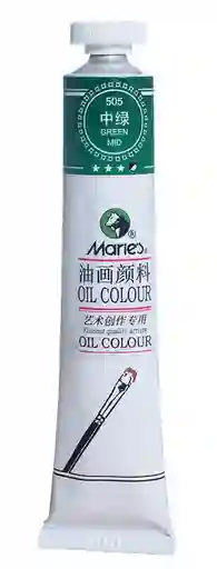 Pintura En Oleo 505 Green Mid X50ml Marca Maries