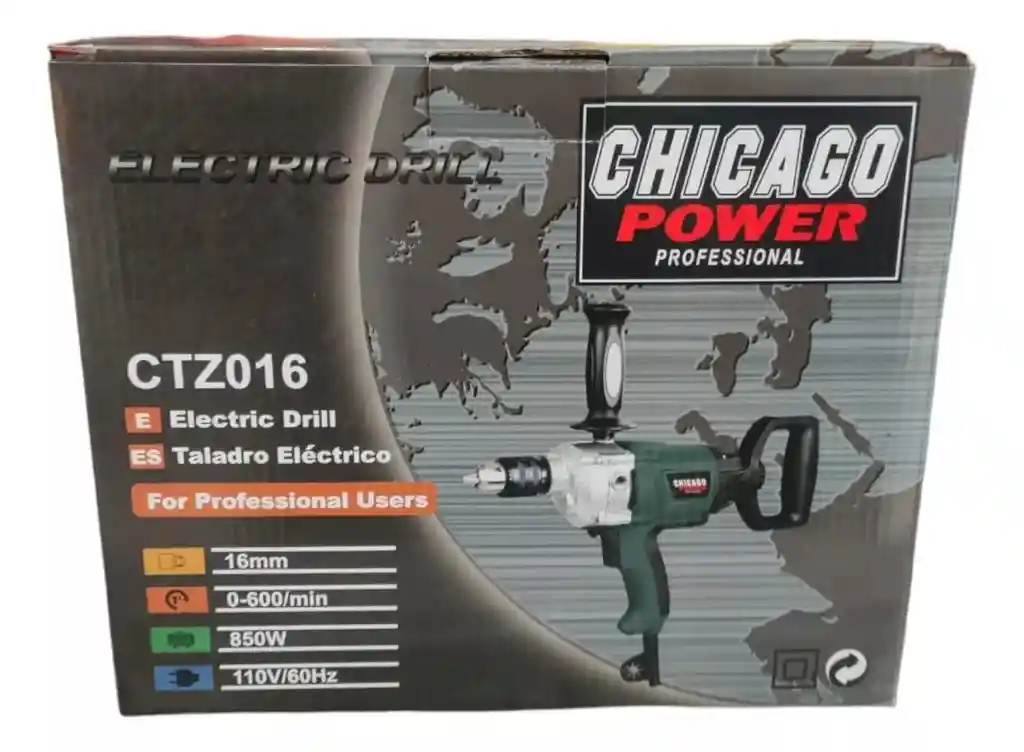 Taladro De Rotación 850w Tipo Pesado Chazisero Chicago