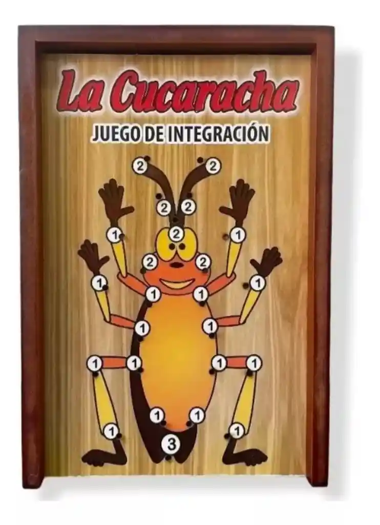 Juego De Mesa Integracion Familiar La Cucaracha 2/7 Jugador