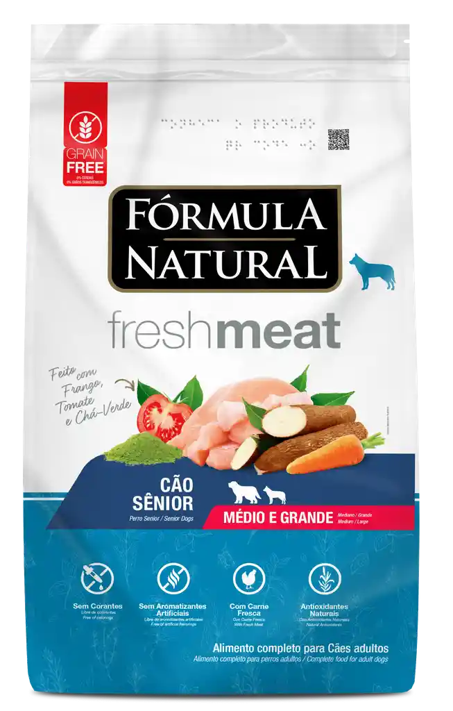 Formula Natural Alimento Seco Para Perro Fresh Meat Caes Senior Porte Medio Y Grande Pollo * 2.5 Kg