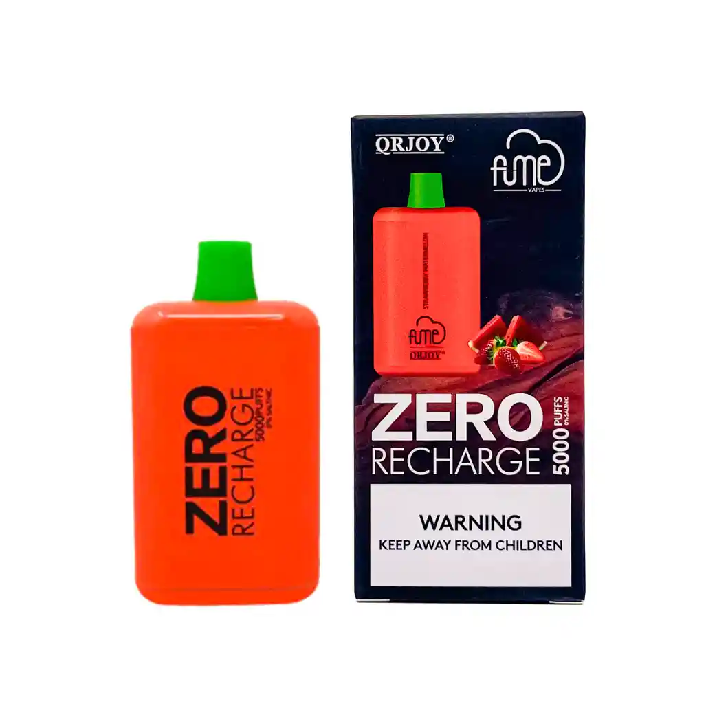 Vape Fume Recharge Zero Strawberry Watermelon Sin Nicotina 5000 Puffs Recargable