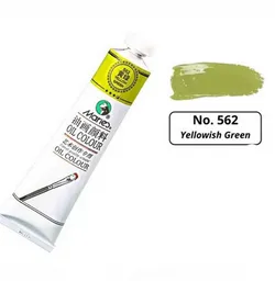 Pintura En Oleo 562 Yellow Greem X50ml Marca Maries