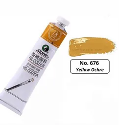 Pintura En Oleo 676 Yellow Ochre X50ml Marca Maries